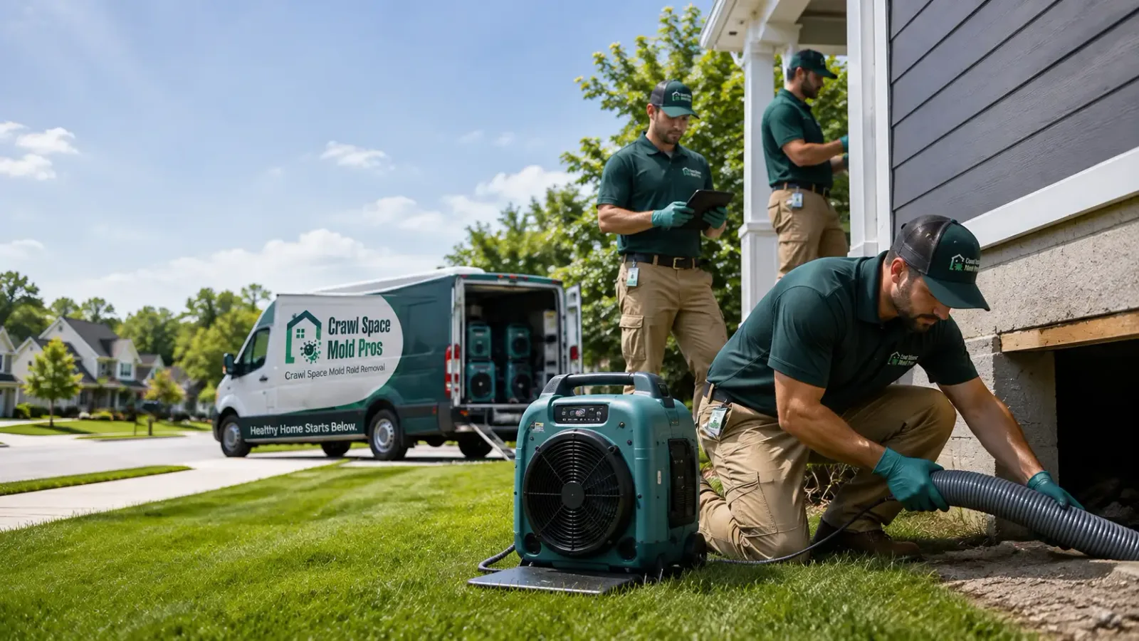 Crawl Space Mold Removal in Brookville, KS